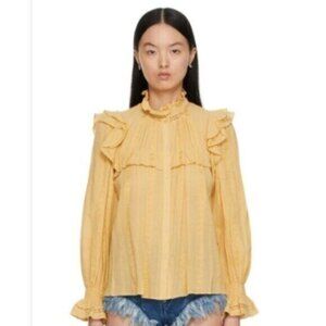 Isabel Marant Etoile Yellow Jatedy Blouse